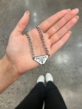 Load image into Gallery viewer, Upcycled Designer Thick Chain Prada Necklace
