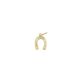 Mini Gold Horseshoe Charm