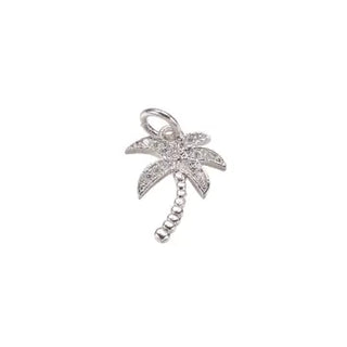 Silver Palm Tree Charm