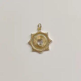 Gold Sunburst Charm