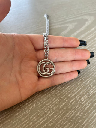 Upcycled Designer Gucci Gold Pendant