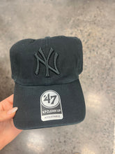 Load image into Gallery viewer, All Black New York Yankees ‘47 Brand Baseball Hat
