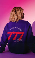 Load image into Gallery viewer, The Mayfair Group Purple 777 Crewneck
