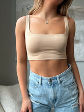 Load image into Gallery viewer, Square Neckline Cropped Tank

