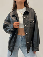 Load image into Gallery viewer, Oversized Faux Leather Jacket
