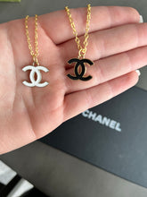 Load image into Gallery viewer, Upcycled Designer Simple Chanel Pendant Necklace
