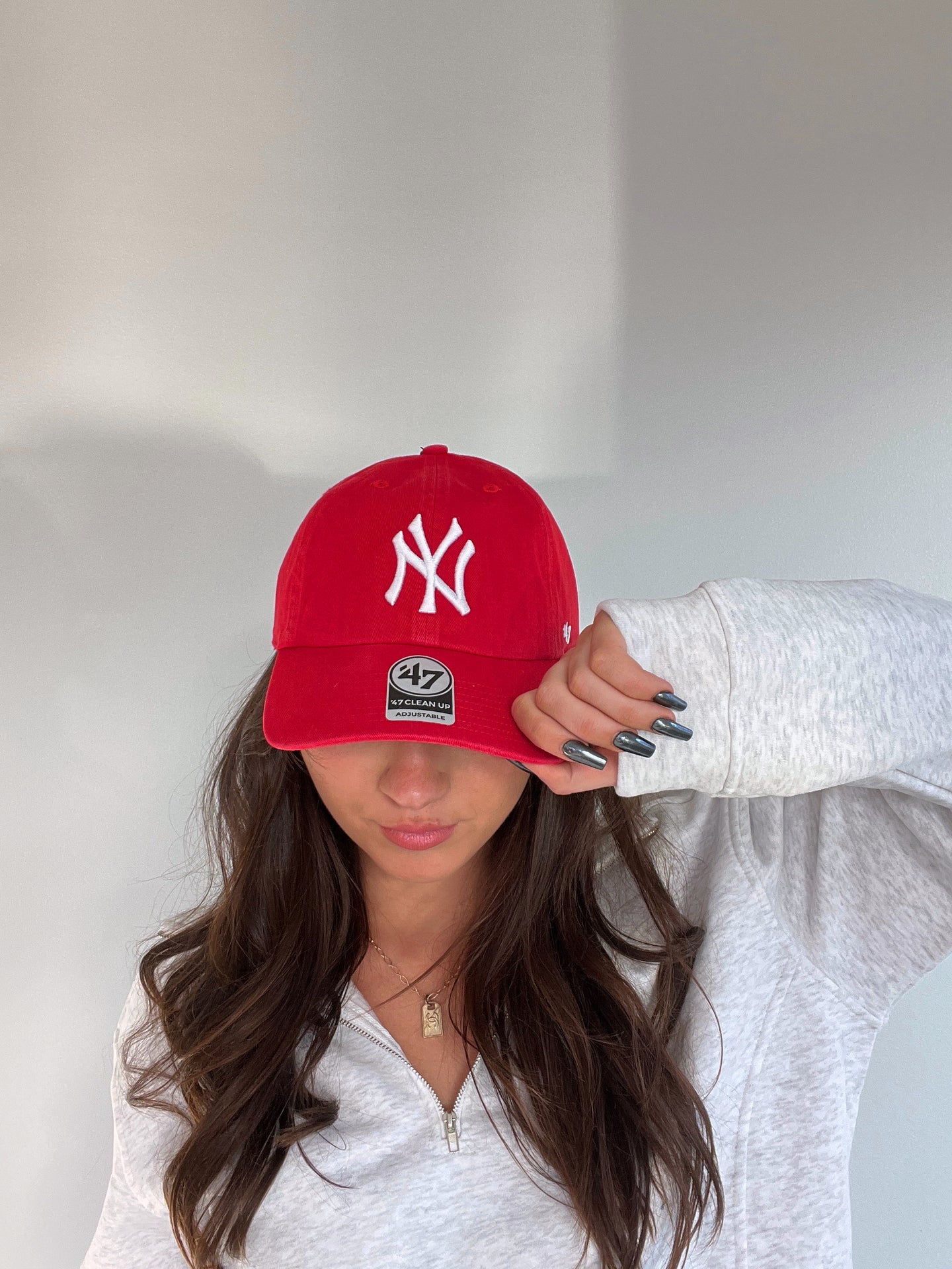 Red and White New York Yankees ‘47 Brand Baseball Hat