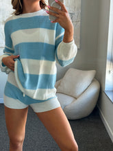 Load image into Gallery viewer, Stripe Knit Oversized Sweater
