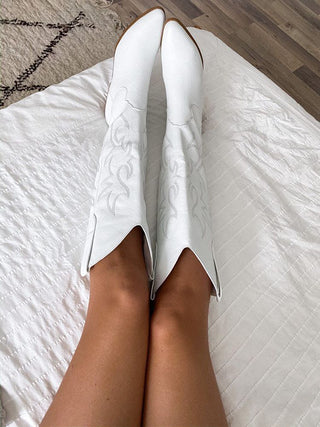 Billini Urson White Cowgirl Boots