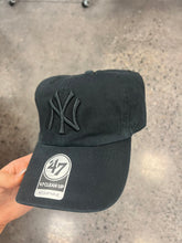 Load image into Gallery viewer, All Black New York Yankees ‘47 Brand Baseball Hat

