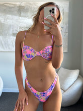Load image into Gallery viewer, Neon Floral Bikini Bottom
