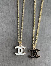Load image into Gallery viewer, Upcycled Designer Simple Chanel Pendant Necklace
