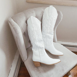 Billini Urson White Cowgirl Boots