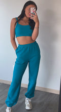 Load image into Gallery viewer, Teal Quilted Tank (goes with teal quilted joggers)
