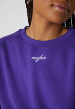 Load image into Gallery viewer, The Mayfair Group Purple 777 Crewneck

