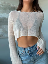 Load image into Gallery viewer, Mesh Cropped Long Sleeve
