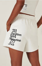 Load image into Gallery viewer, The Mayfair Group Angel Number Sweat Shorts
