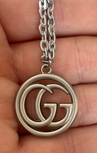 Upcycled Designer Gucci Gold Pendant