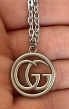 Load image into Gallery viewer, Upcycled Designer Gucci Gold Pendant
