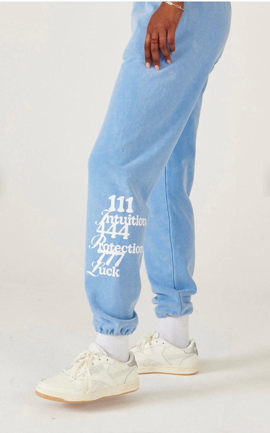 The Mayfair Group Angel Number Blue Joggers